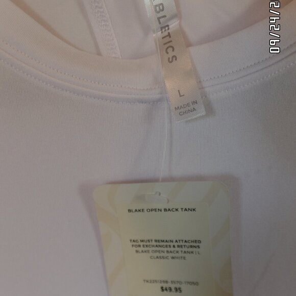 Fabletics Blake Open Back Tank WorkOut Shirt Very Lightweight - Picture 8 of 14